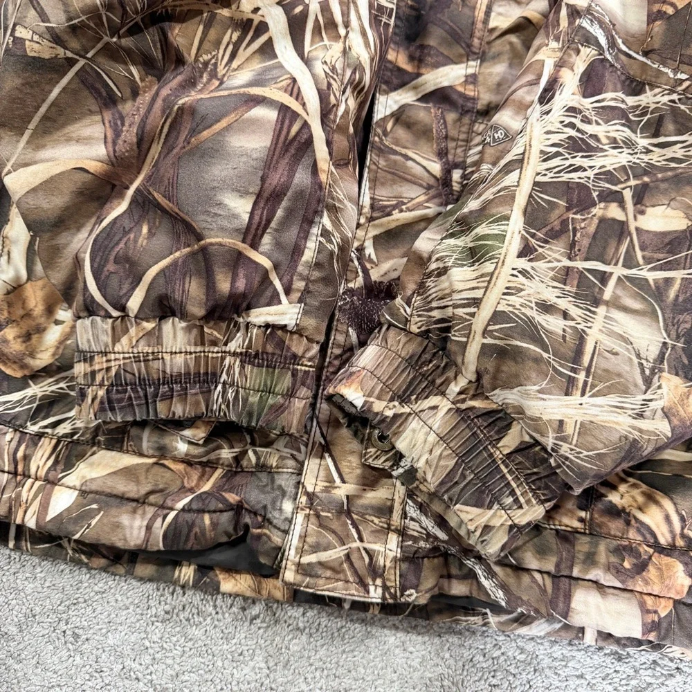 Cabela’s Men’s Dry-Plus Camouflage Full Zip Jacket Hunting Shooting Outdoor L